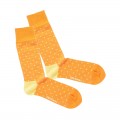 DILLYSOCKS LIME DOT ORANGE