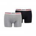 LEVIS MEN PLACED SPRTSWR LOGO BOXER BRIEF 2P