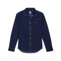 LEVI'S LS BATTERY HM SHIRT SLIM DARK INDIGO - WORN IN