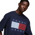 TOMMY HILFIGER TJM RLX MELANGE FLAG TEE