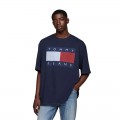 TOMMY HILFIGER TJM RLX MELANGE FLAG TEE