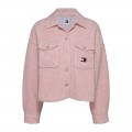 TOMMY HILFIGER TJW TEDDY BADGE OVERSHIRT EXT