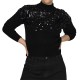 ONLY ONLALBA LS SEQUINS HIGH NECK KNT